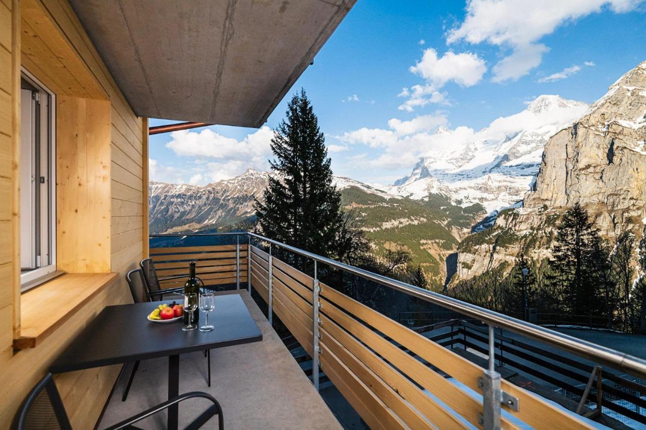 Ferienwohnung Chalet Raufthubel Mürren Exterior foto