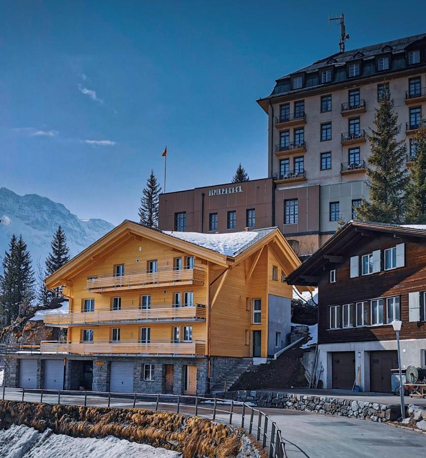 Ferienwohnung Chalet Raufthubel Mürren Exterior foto