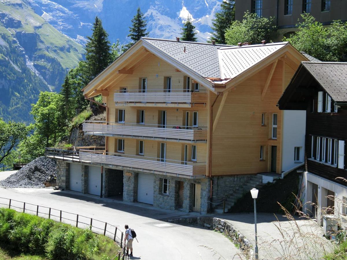 Ferienwohnung Chalet Raufthubel Mürren Exterior foto